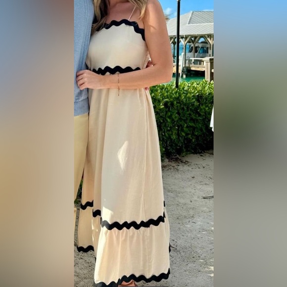 ZESICA Womens Summer Spaghetti Strap Lace Swing A Line Midi Dress - Picture 6 of 6